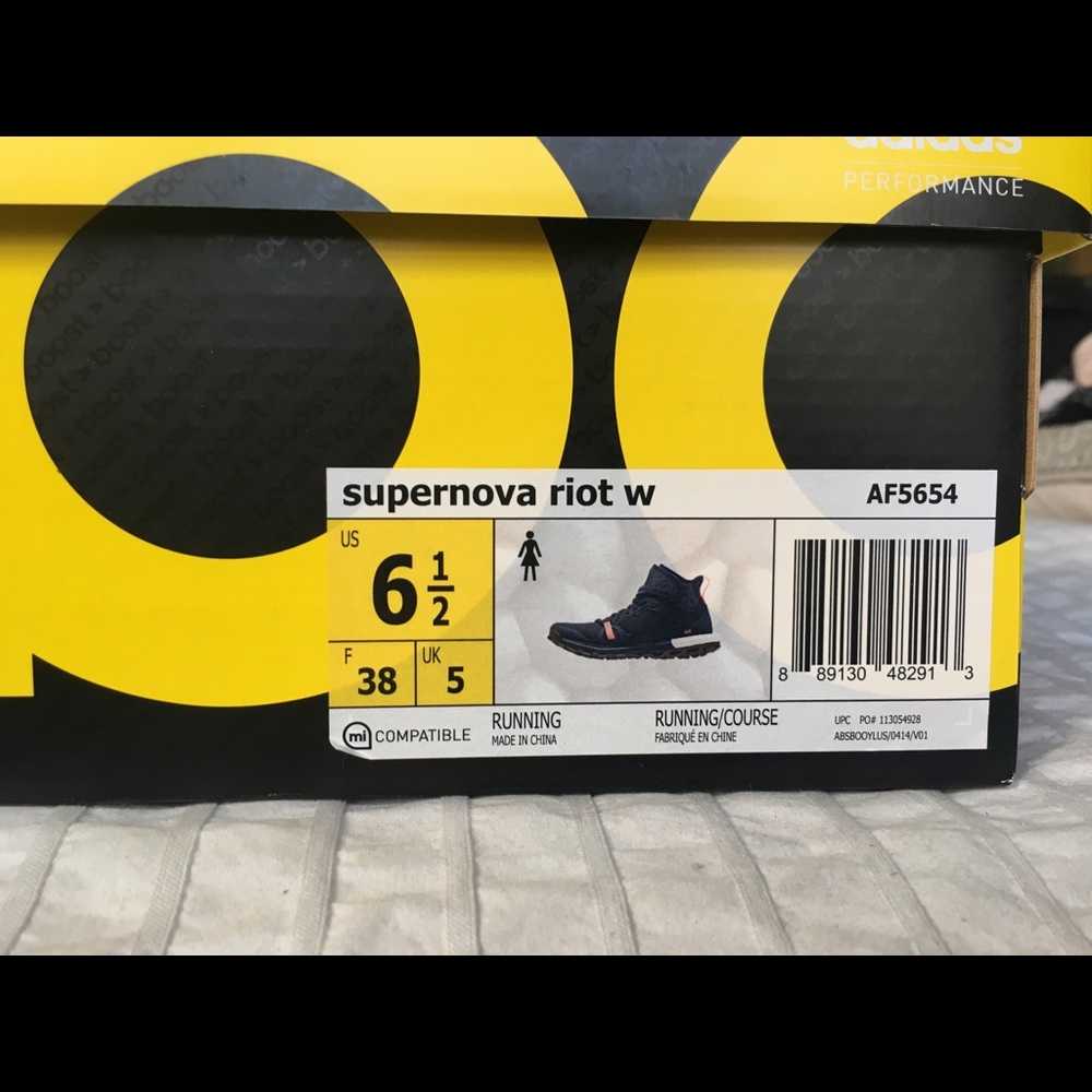 Adidas Boost Supernova Riot sz 6.5 - Picture 7 of 7
